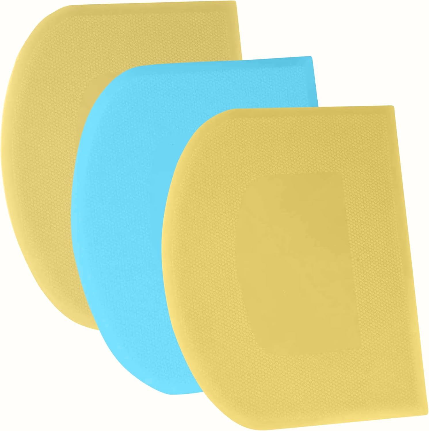 Thumbnail 6 de SURDOCA Dough Scraper Bench Scraper 3P – Flexible 18x12.5 cm PE, Non-Slip Edge Set (Pink/Blue/ Pink)