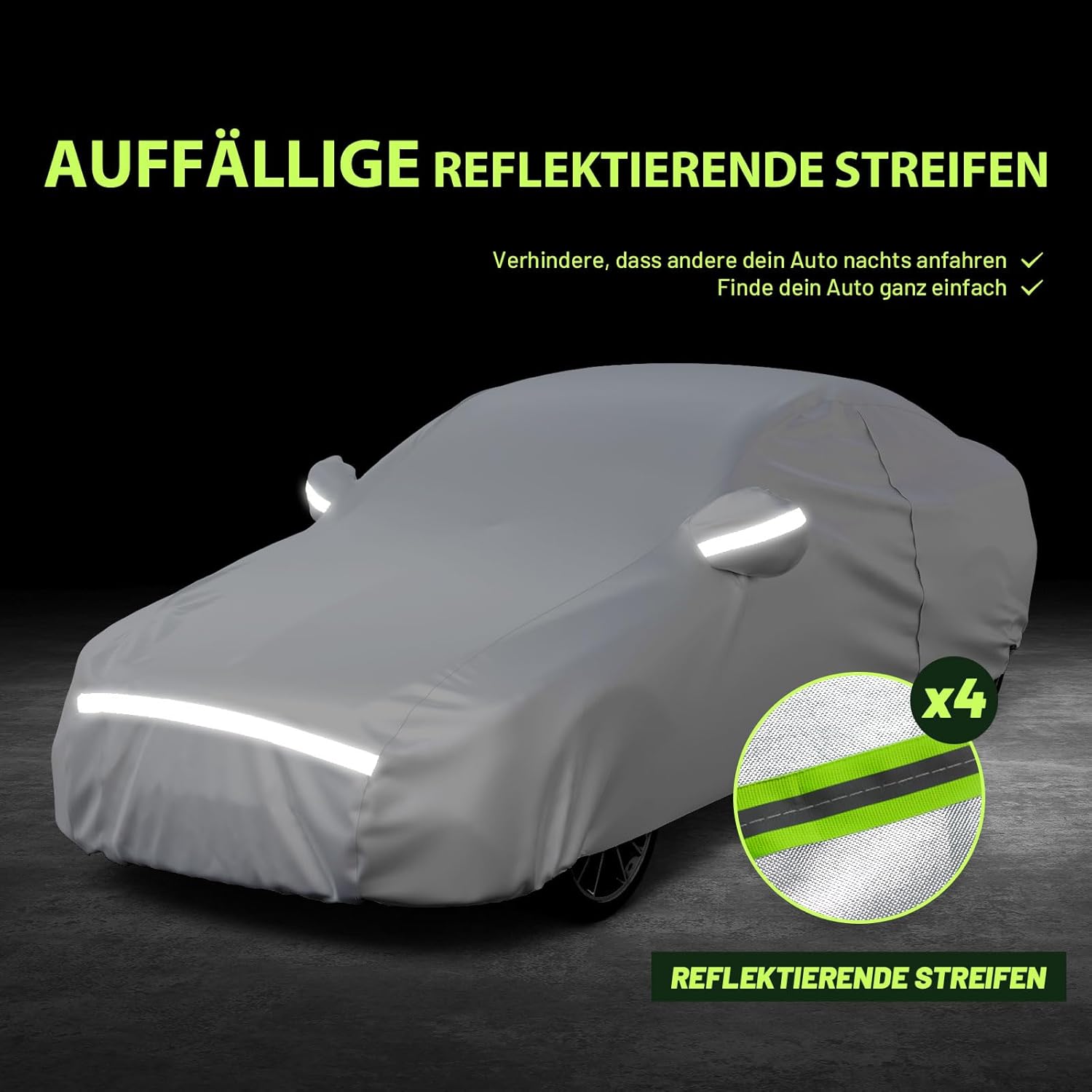 Thumbnail 5 de Favoto Autoabdeckung Vollgarage für Limousine 435–470 cm – Staub- und Wasserdicht, inkl. Transportbeutel