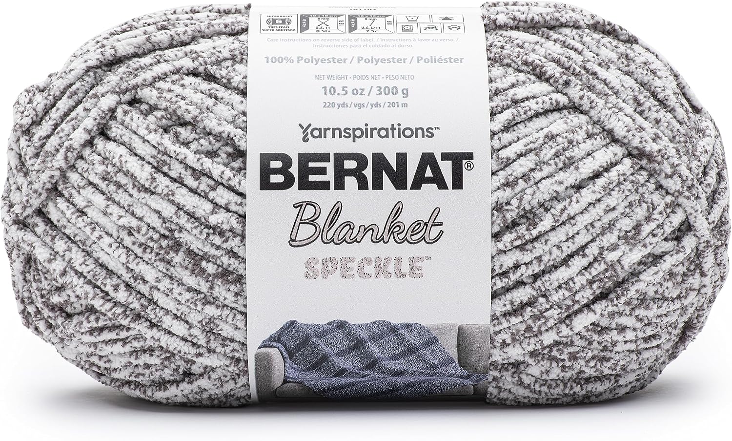 Thumbnail 1 de Bernat Blanket Speckle, włóczka #6 Super Bulky, 2 × 300 g, Dapple Shadow