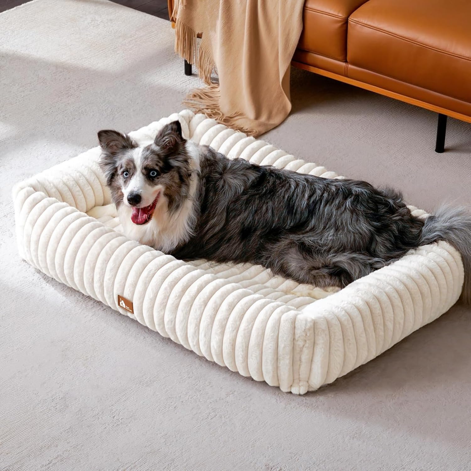Detalle de Upvilla Luxusweicher Hundekorb 109 × 76 × 20 cm