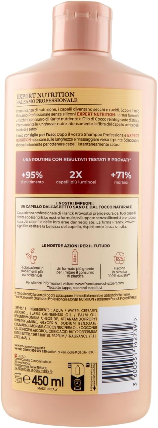 Thumbnail 4 de Franck Provost Expert Nutrition balsem voor droog haar met sheaboter en kokosolie, 450 ml