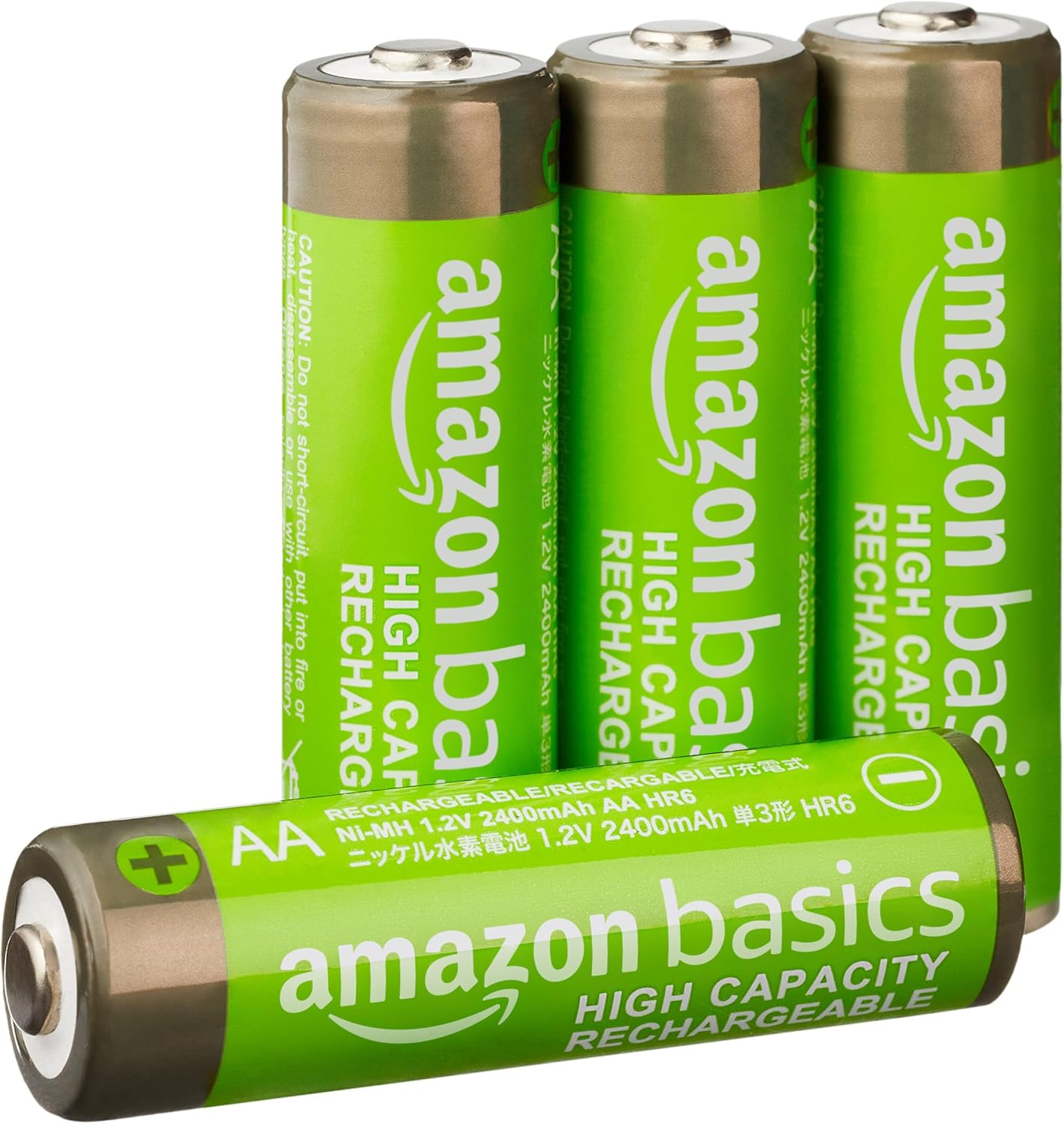 Detalle de Amazon Basics 24-Pack AAA NiMH Rechargeable Batteries — 850mAh, 1.2V, Pre-Charged