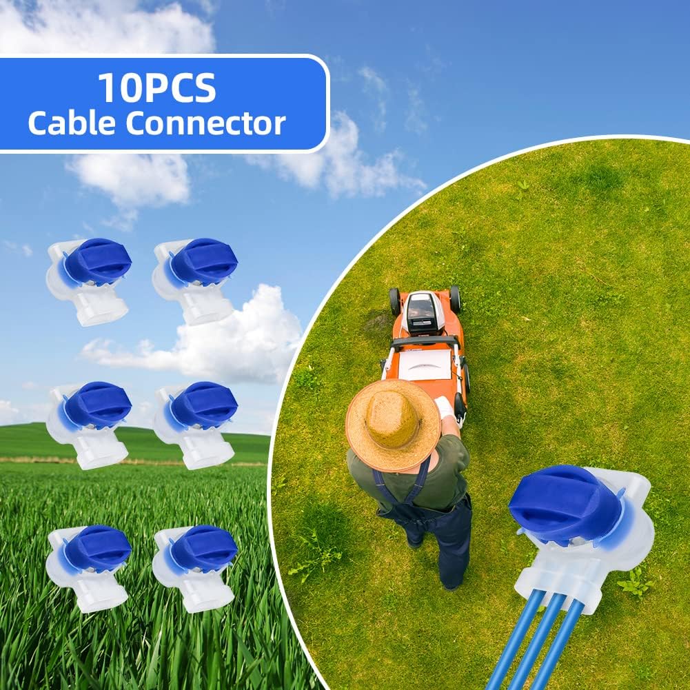 Detalle de OFFCUP Connecteurs de Câble Remplis de Gel pour Tondeuse Robotisée – Lot de 10