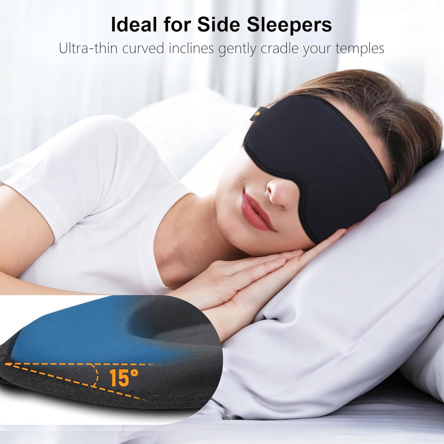 Detalle 2 de Gritin 100% Blackout Sleep Mask 490-650 mm 😴