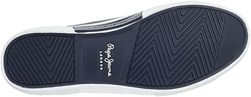 Detalle de Pepe Jeans Kenton Court para Hombre en marrón (talla 40 EU): zapatillas de estilo con acabado en PU
