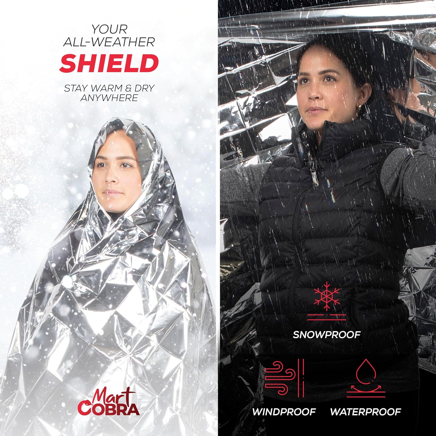 Thumbnail 6 de Mart Cobra Emergency Blanket 100-Pack survival blankets 🛶