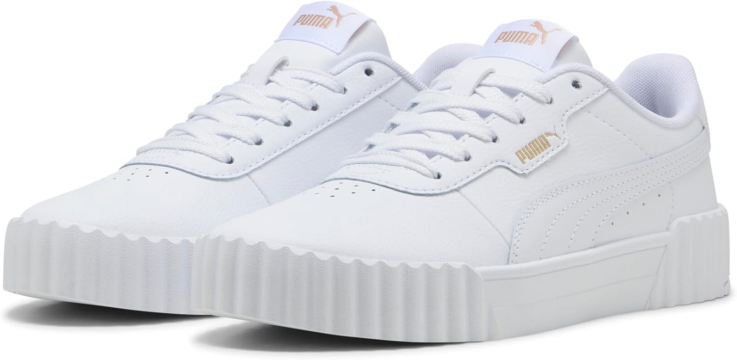 Thumbnail 1 de PUMA Damen Carina 3.0 Sneaker in Weiß/Gold – Größe 39 EU