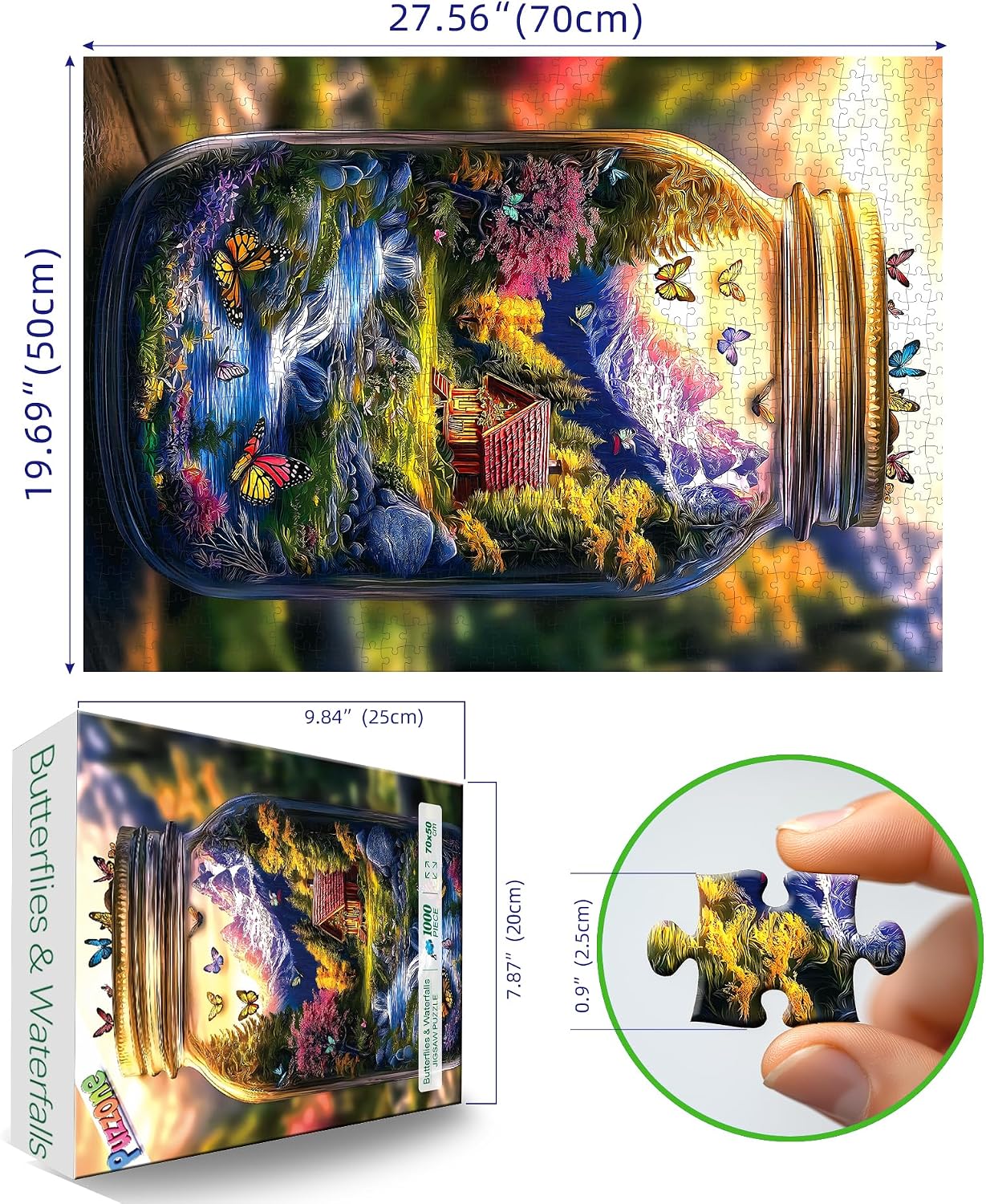 Detalle de PuzzOne 1000-Piece Landscape Puzzle for Adults