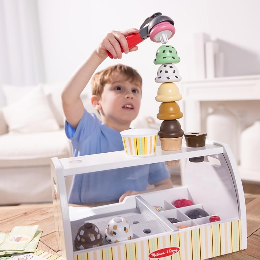 Thumbnail 5 de Melissa & Doug Heladería de Madera 🍦 Juego de Imitación y Creatividad