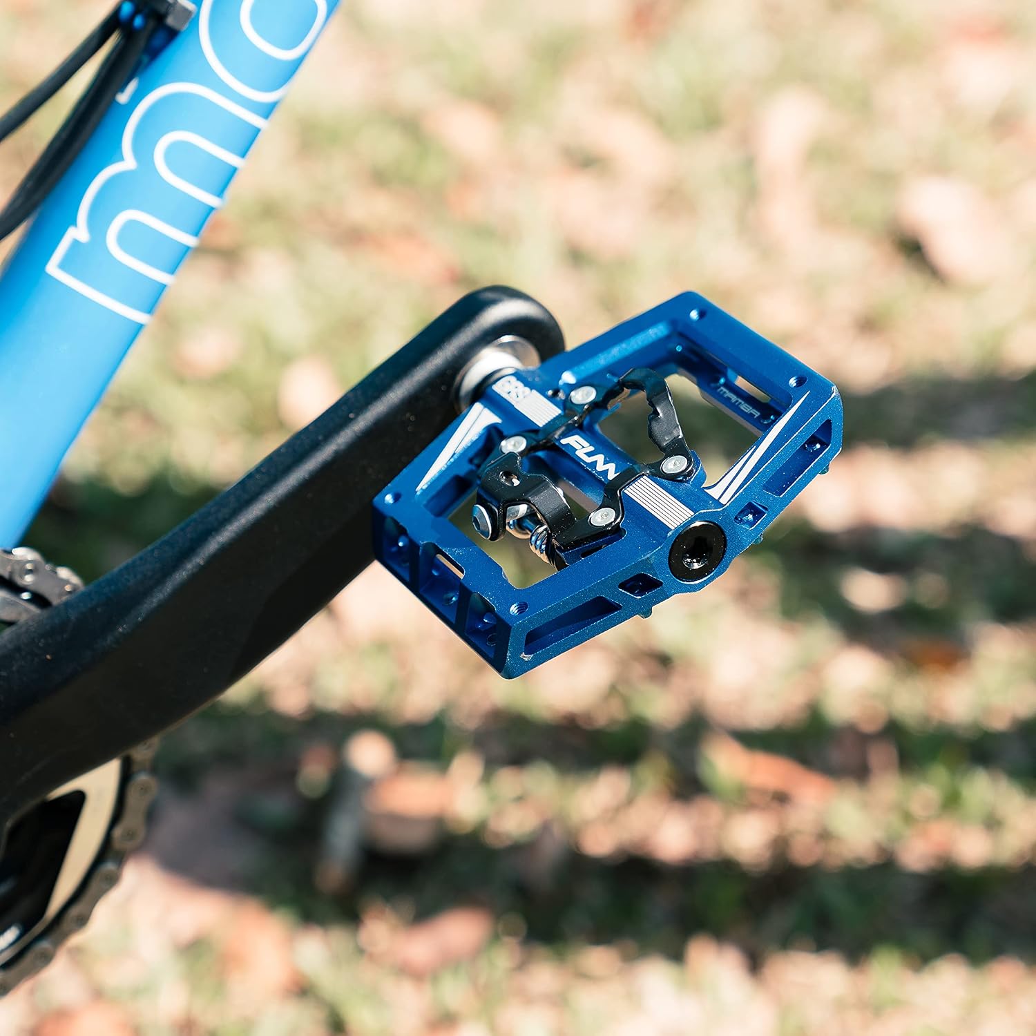 Detalle de Funn Mamba S : Pédales VTT Clipless à Clip Simple Face, compatibles SPD – Axe CrMo 9/16