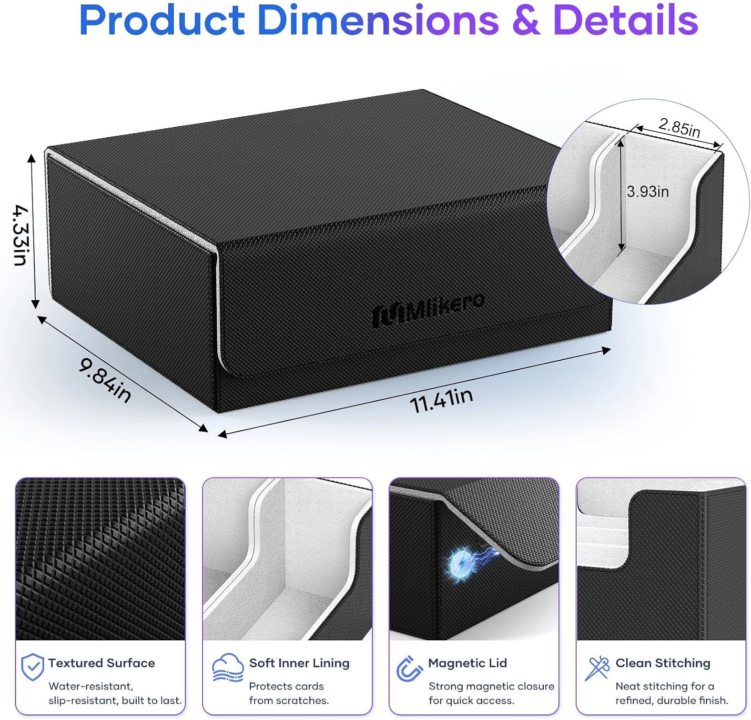 Thumbnail 5 de Mlikero Card Deck Storage Box 1800+