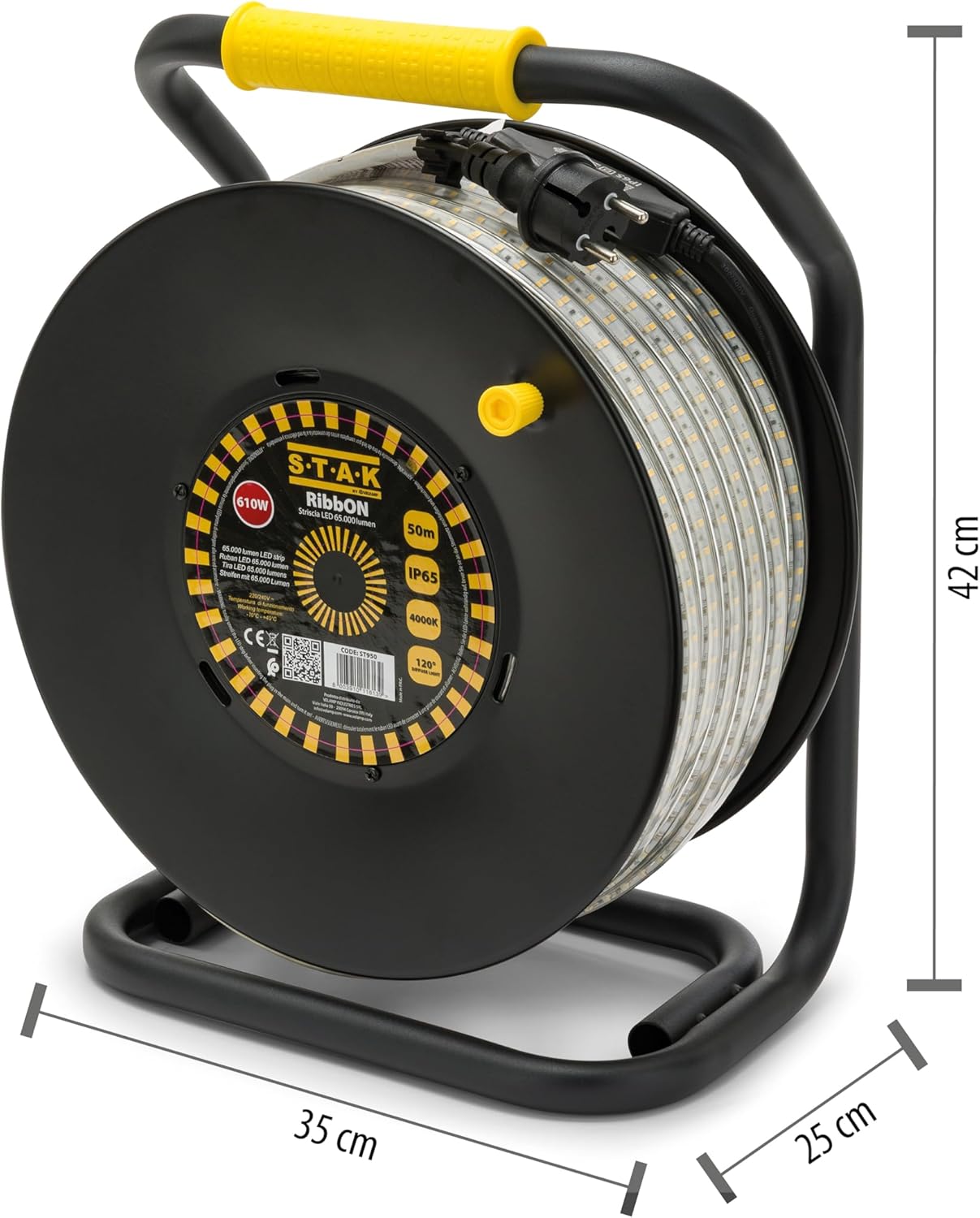 Thumbnail 4 de Velamp Ribbon 50m: Ruban LED IP65 65.000 Lumens – Noir