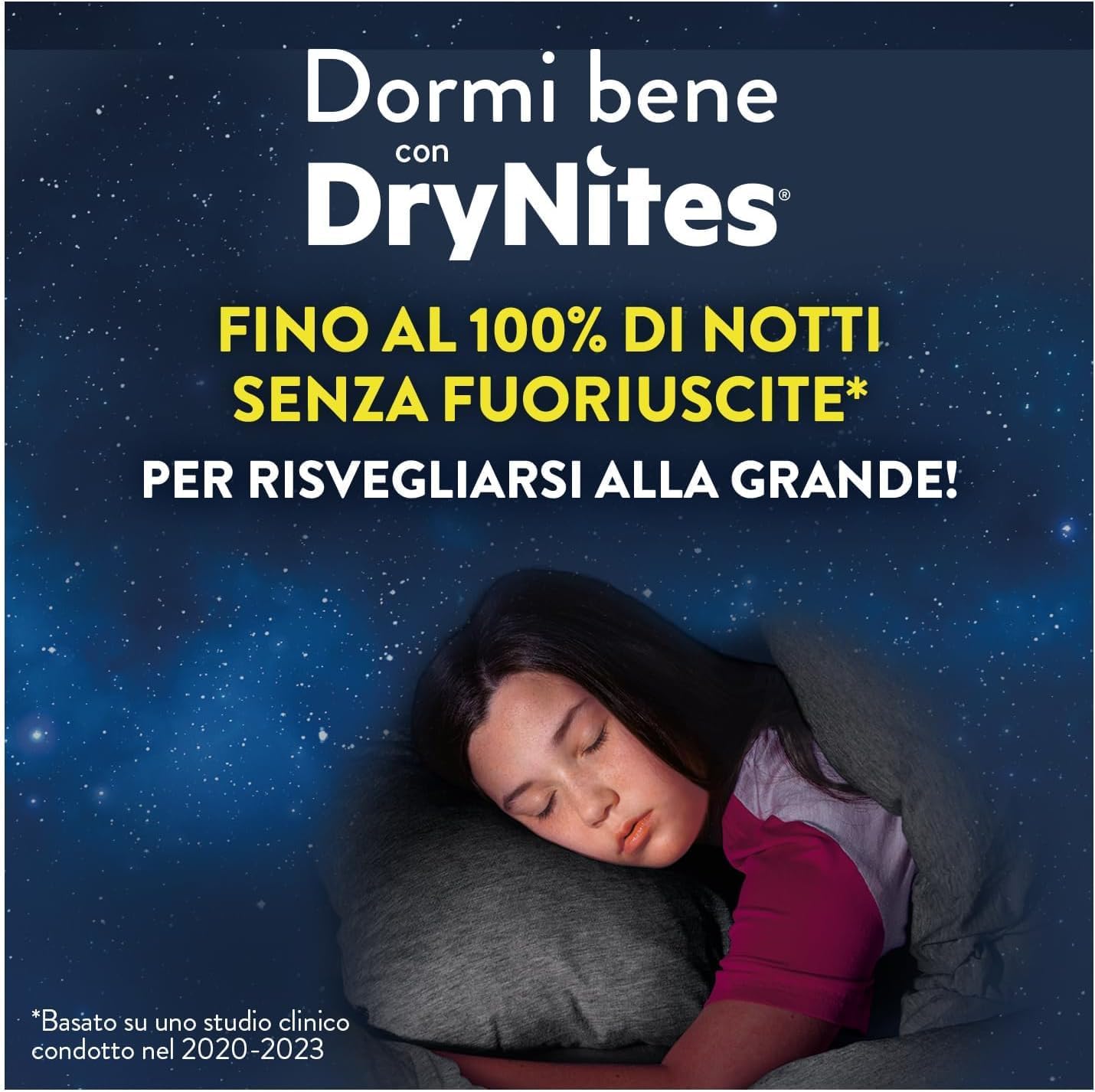 Detalle de Huggies DryNites Mutandine assorbenti L (30-48 kg) per bambina, 52 pezzi