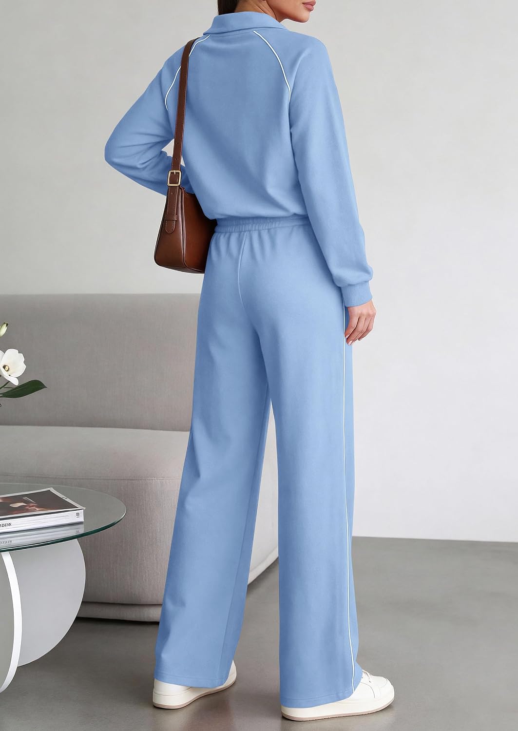 Detalle 2 de PRETTYGARDEN 2-Piece Half-Zip Tracksuit XS–XXL