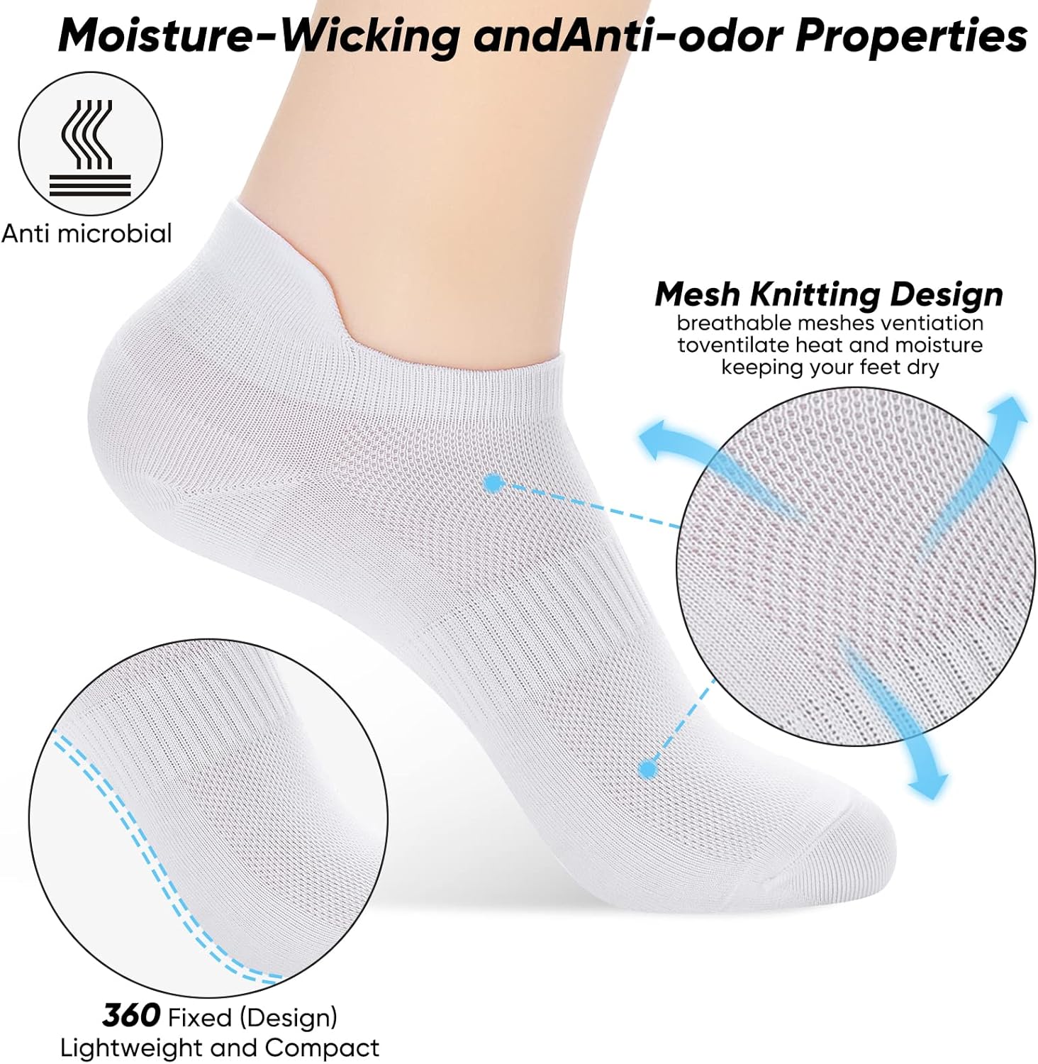 Detalle 2 de ATBITER Ankle Socks 6 Pairs