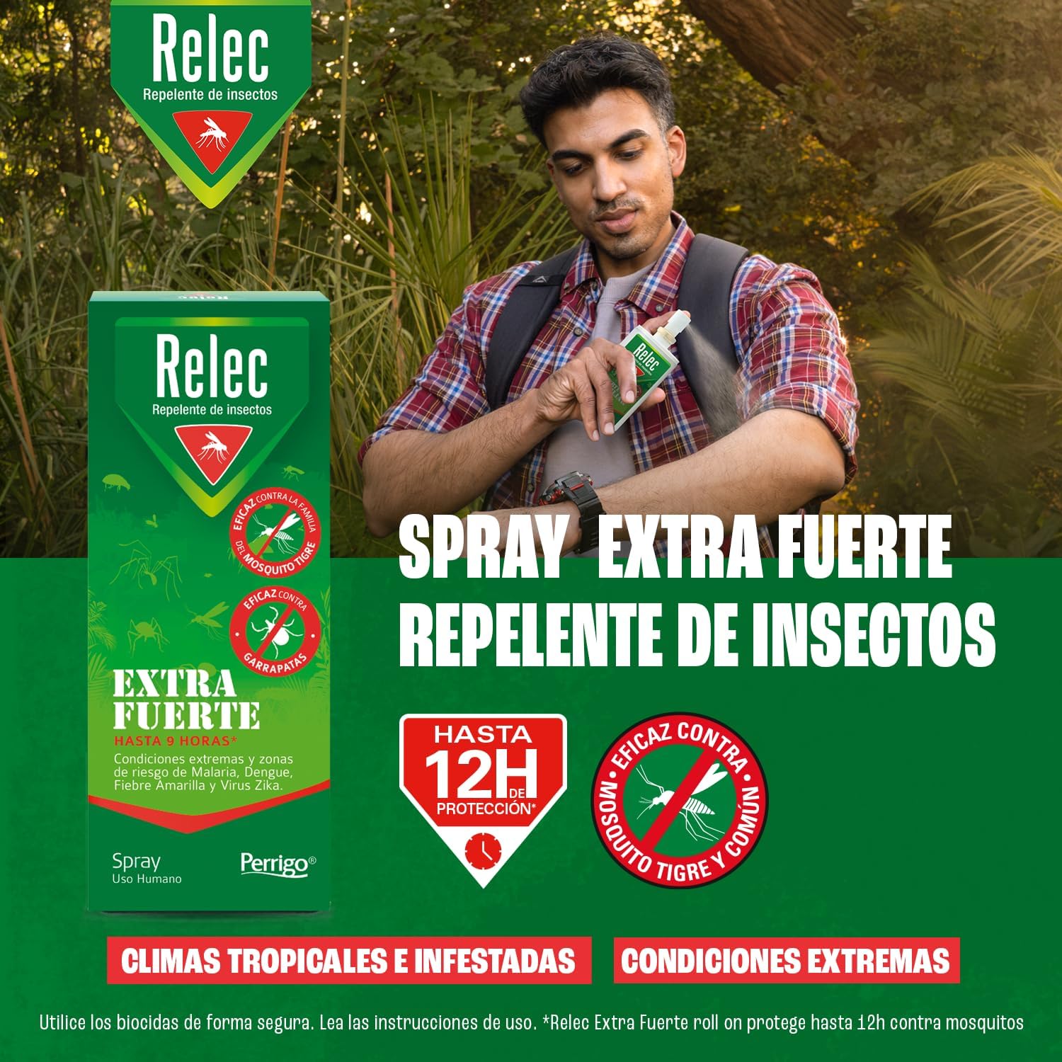 Detalle 2 de Relec Extra Fuerte Spray Antimosquitos
