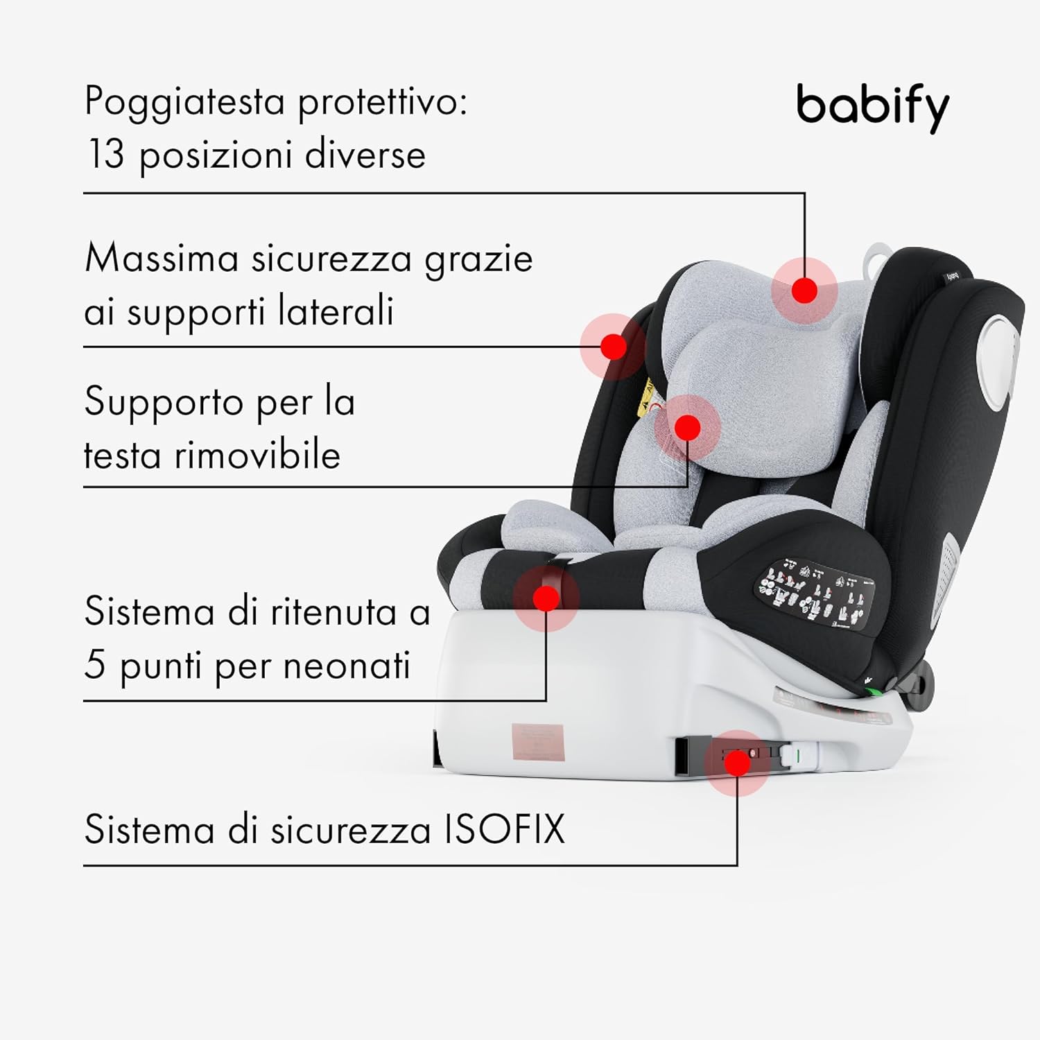 Thumbnail 2 de Babify Onboard seggiolino auto 360°