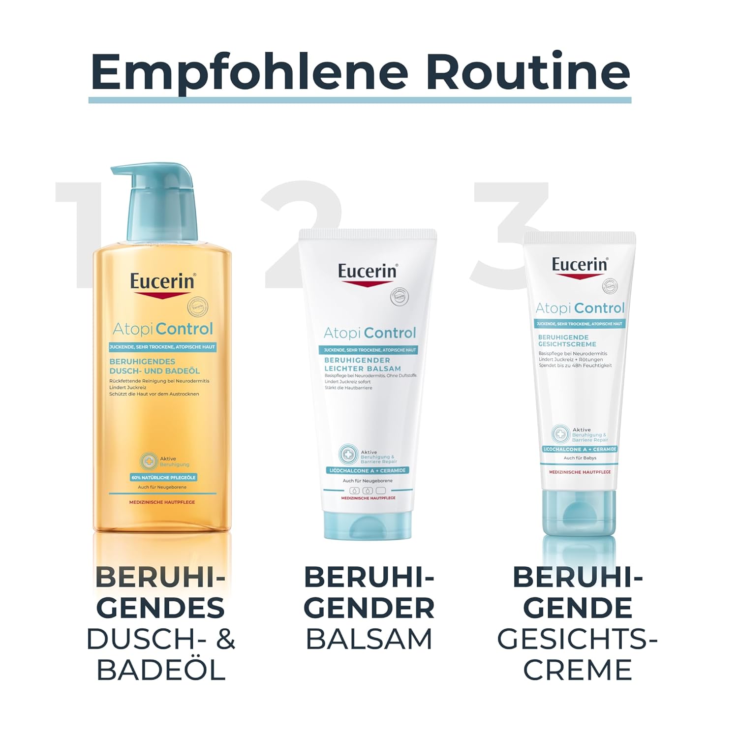 Thumbnail 5 de Eucerin AtopiControl Beruhigender Leichter Balsam (400 ml) – Basis-Pflege bei trockener und atopischer Haut