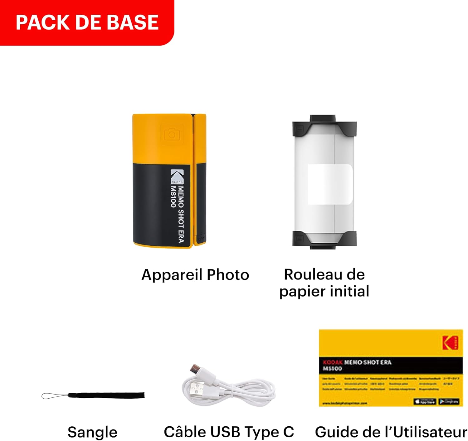 Thumbnail 6 de Kodak Cam Shot Mini 1 : Appareil Photo Compact Jaune – Avis d’achat