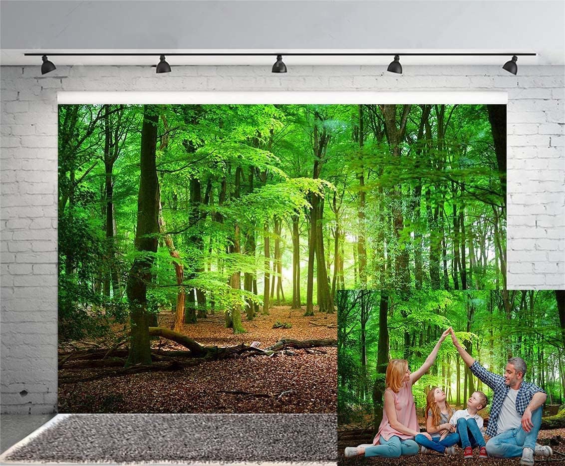 Thumbnail 3 de Haosphoto 10x8FT Spring Forest Backdrop: a versatile kids’ and occasion photography prop