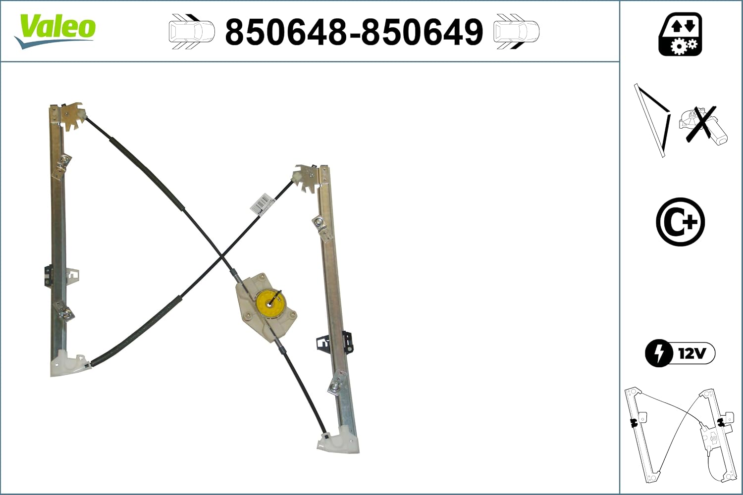 Thumbnail 1 de Valeo 850648 manivela ventanilla