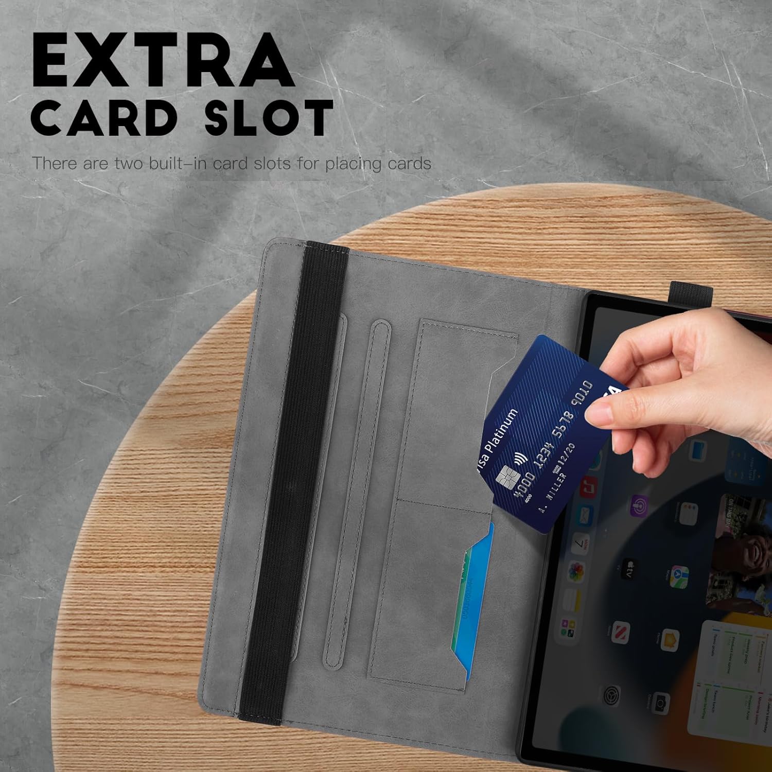 Thumbnail 2 de CXTCASE Hülle für Samsung Galaxy Tab A11 Plus 11 2025 / A9 Plus 11 2023 – Multi-Winkel Flip-Folio in Schwarz