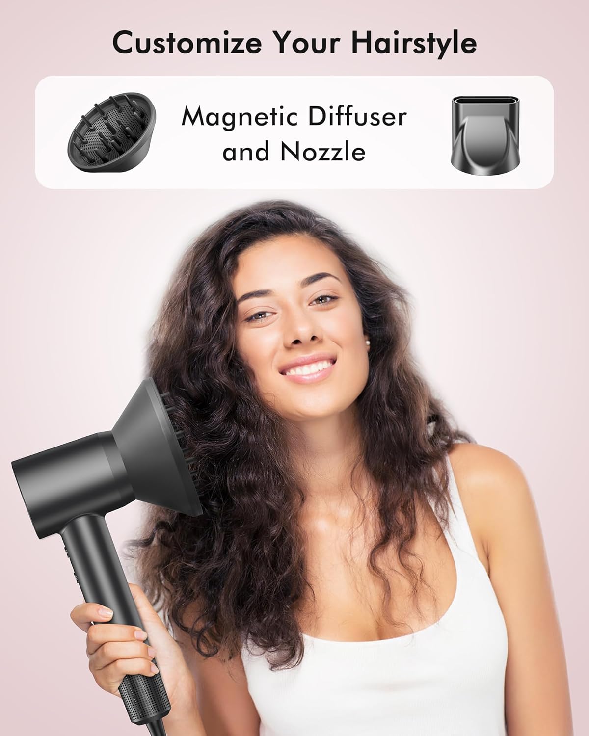 Thumbnail 5 de Hair Dryer 160000 RPM Pro High Speed Ionic Blow Dryer