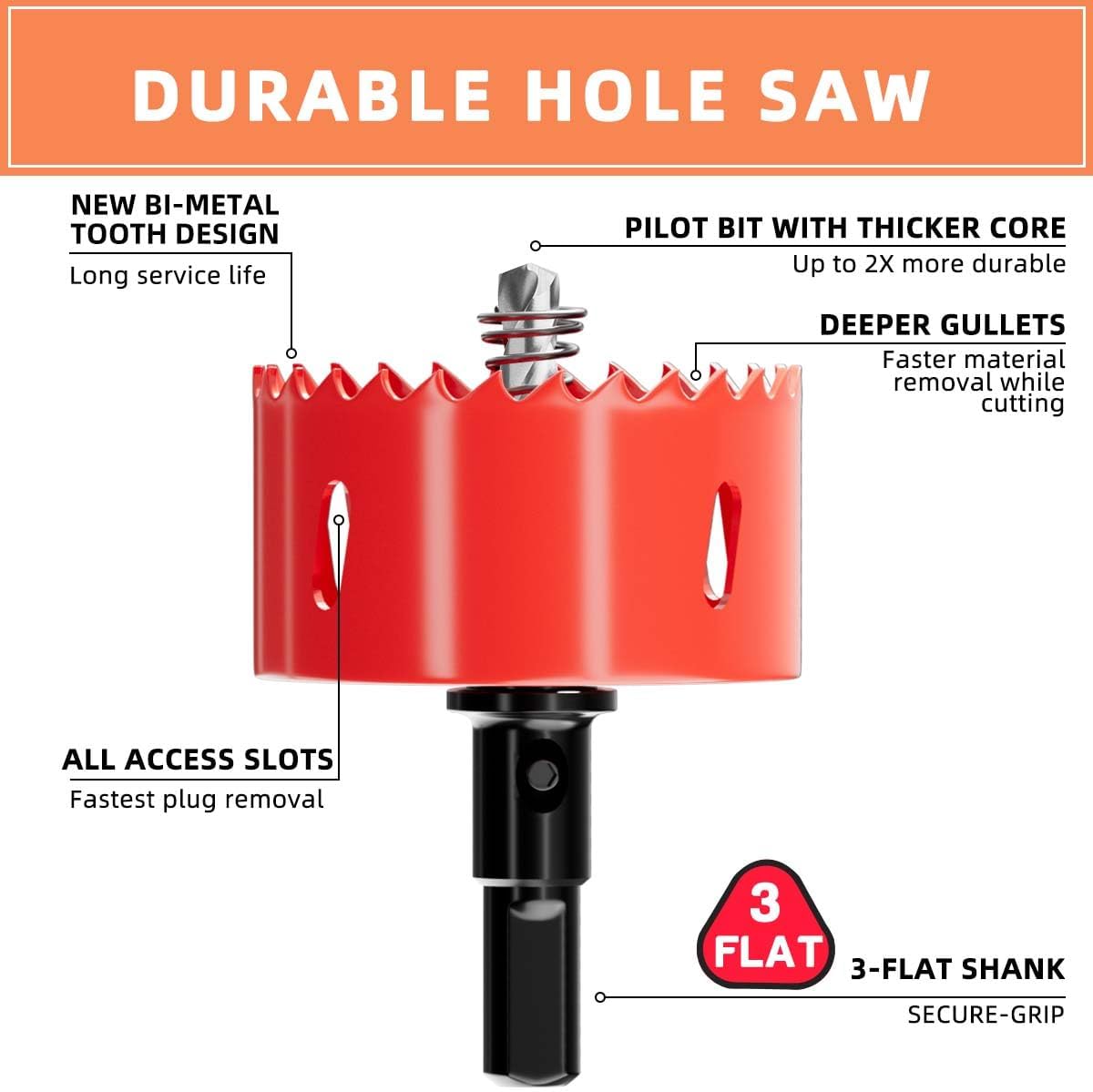 Thumbnail 2 de GARHWAL Bi-Metall-Lochsäge 68 mm – Bohrkrone für Hohlwanddose, LED-Spot & Steckdose