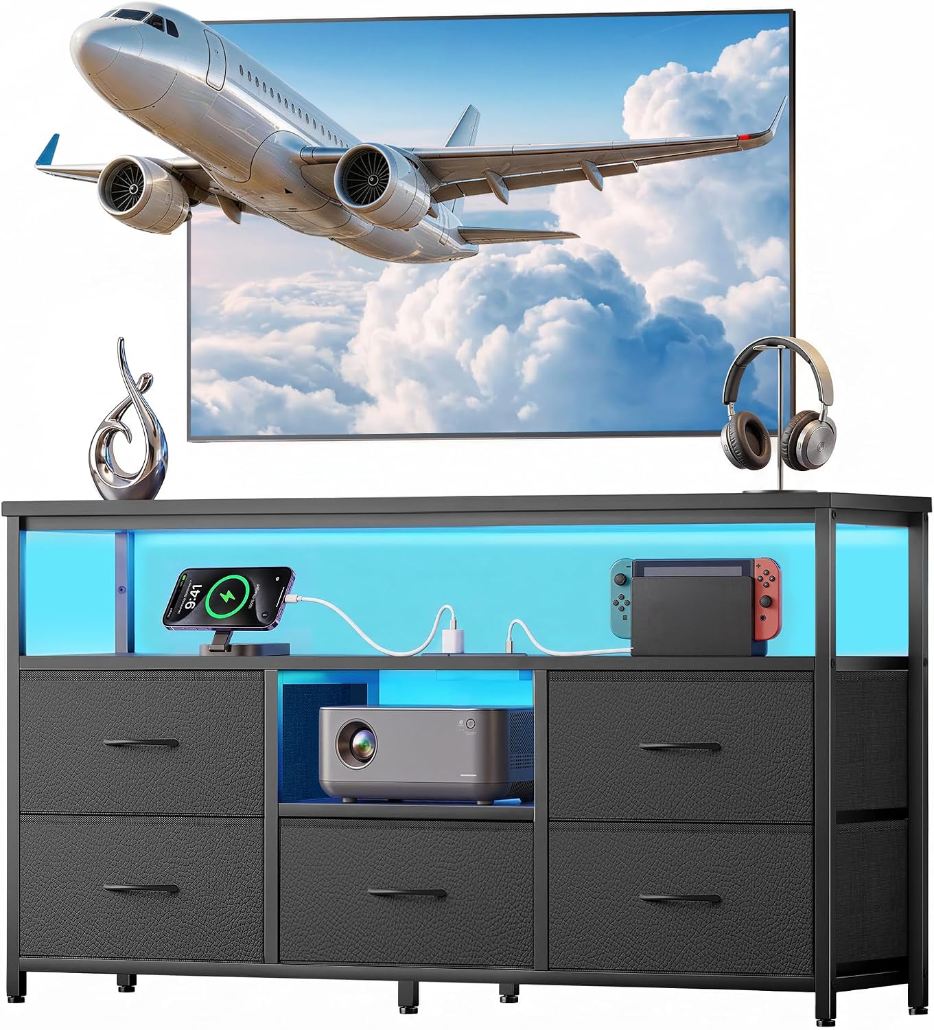 Detalle de MORICAD TV Stand for 55-Inch TVs