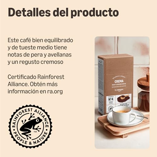Detalle 2 de by Amazon Crema Café torréfié intensité 4, 250g ⚡