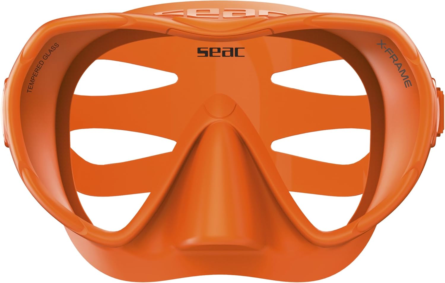 Thumbnail 1 de SEAC X-Frame Masque de plongée sans cerclage – silicone mono-hublot, verre trempé 4 mm, Made in Italy
