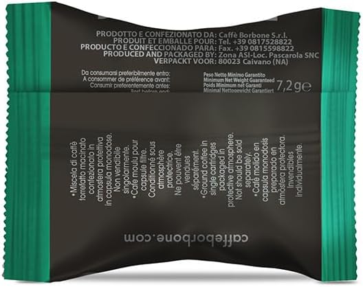 Detalle de Caffè Borbone Dek Cápsulas Coffee para Lavazza Espresso