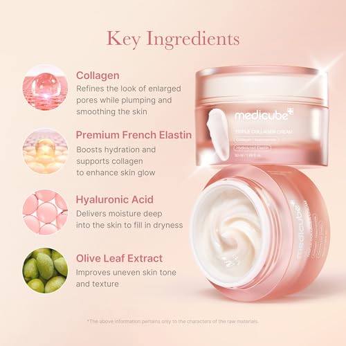 Detalle de medicube Triple Collagen Creme – Feuchtigkeit & Straffung