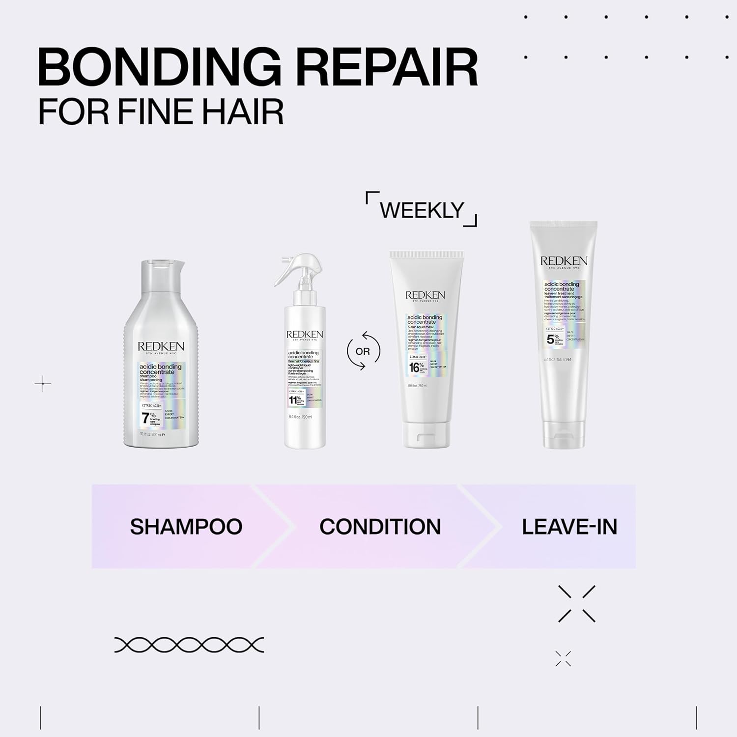 Thumbnail 6 de Redken Acidic Bonding Concentrate Conditioner – rich leave-on conditioner for dry, damaged & coloured hair