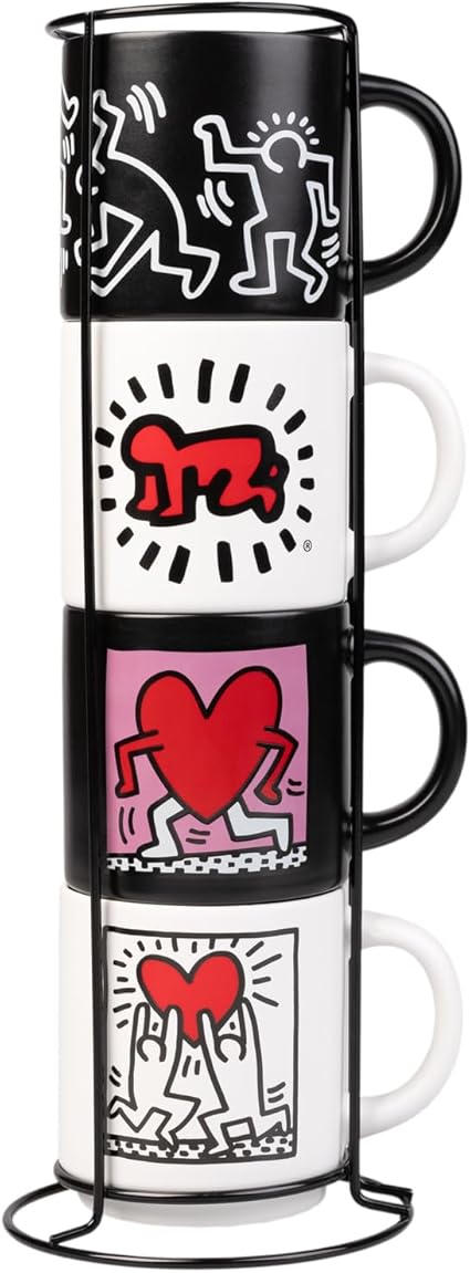Grupo Erik Keith Haring 4 Tazas de Café 300ml