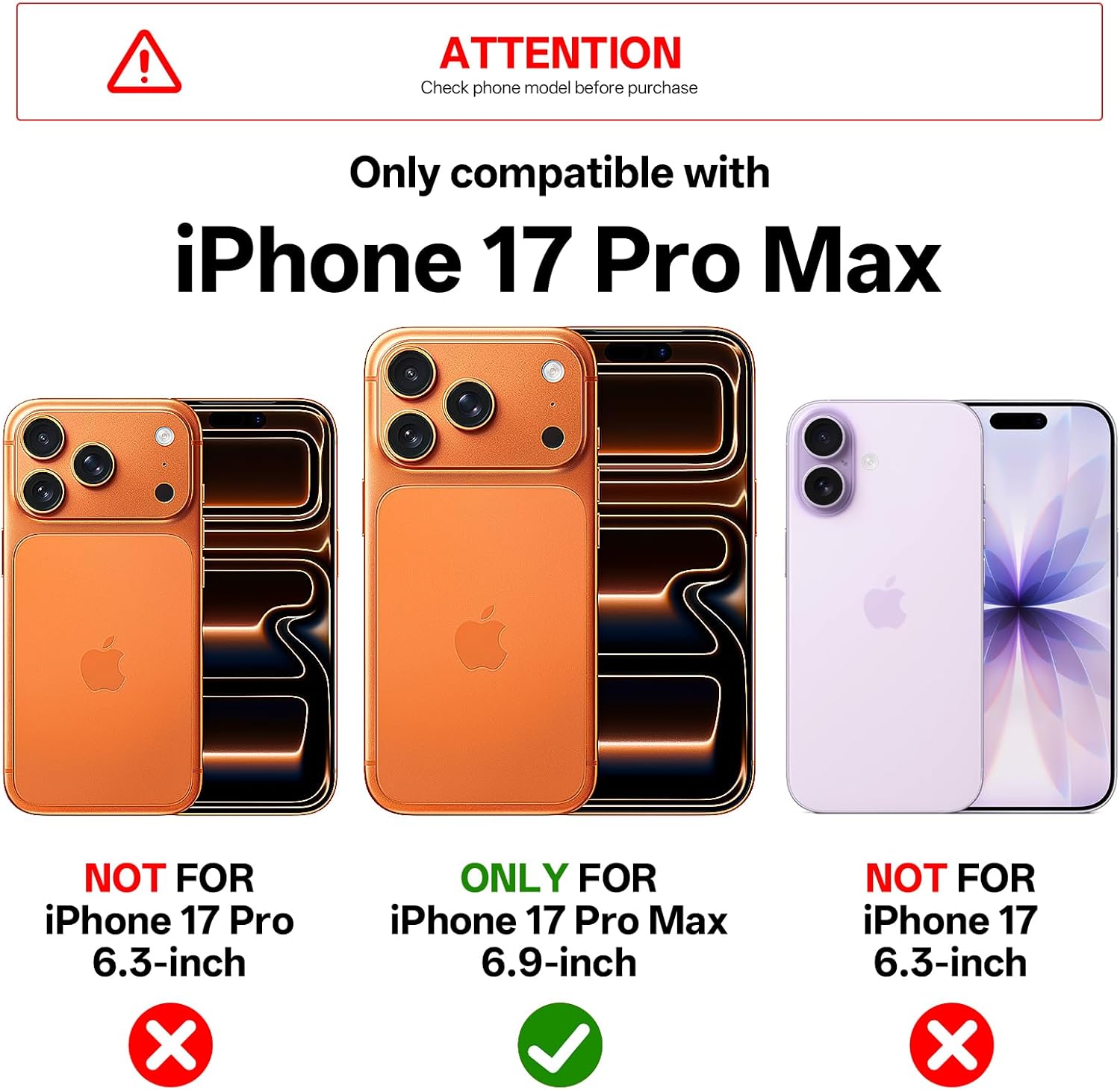 Thumbnail 6 de Tigowos 3-in-1 iPhone 17 Pro Max Case with Frame Stand, Screen & Lens Protectors