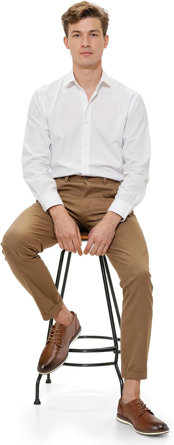 Detalle de MERIDOS Men's Casual Oxford Dress Shoes: All‑Day Comfort and Versatile Style
