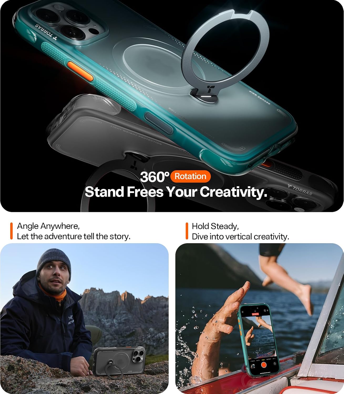Thumbnail 3 de TORRAS Ostand Q3 Air iPhone 16 Pro Max Case