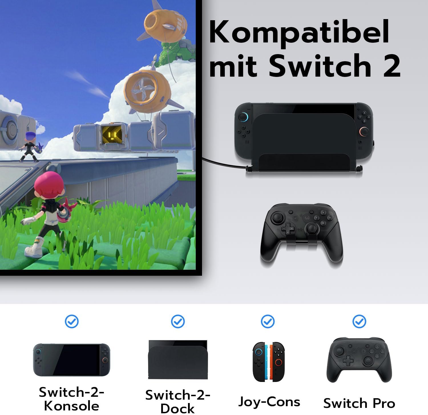 Thumbnail 1 de Mcbazel Wandhalterung für Nintendo Switch 2 – stabile Metallhalterung mit Belüftungsdesign und Schraubensatz