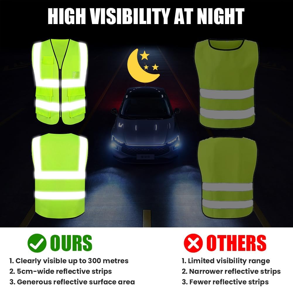 Thumbnail 3 de Adiwo Gilet di Sicurezza Riflettente 5 cm 👷♂️