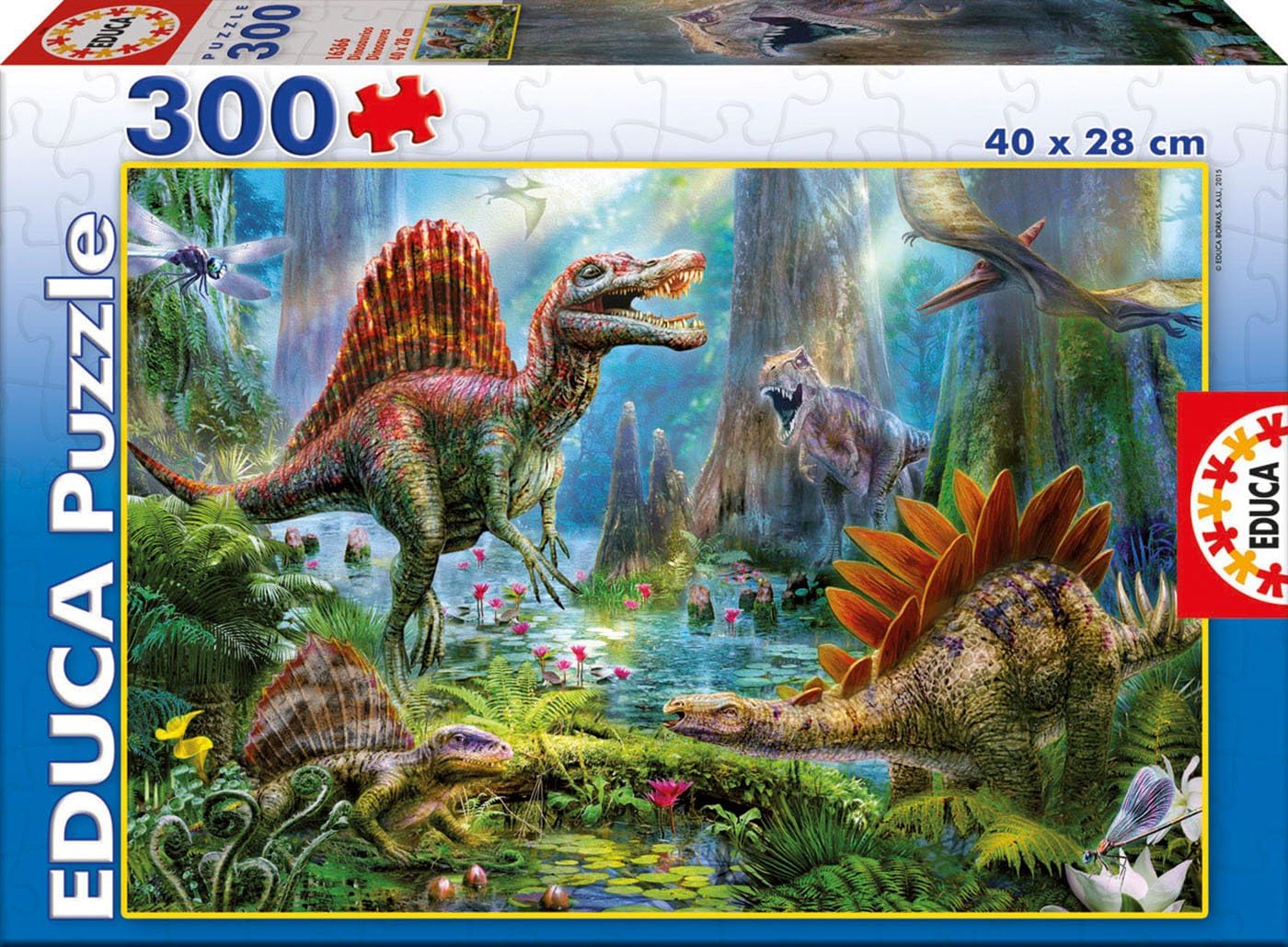 Detalle 2 de Educa Puzzle Foto di Classe Selfie con animali divertenti da 6 anni, 300 pezzi (15908)