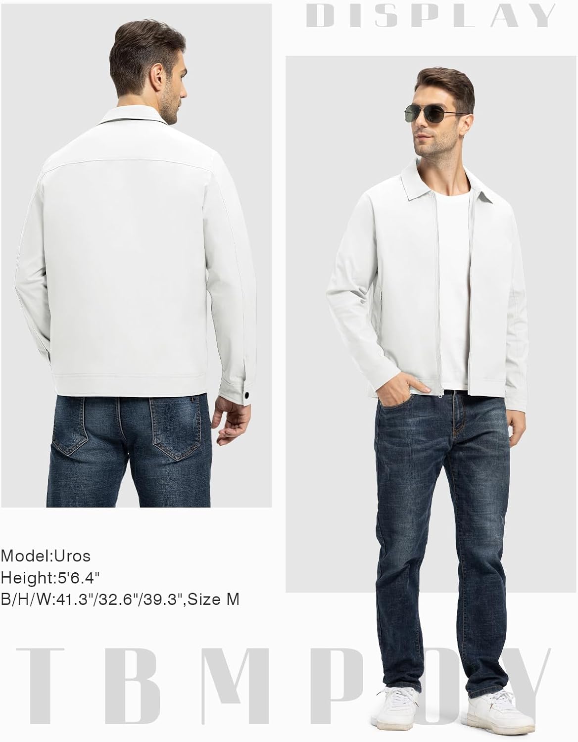 Detalle 2 de TBMPOY Men's Lightweight Windbreaker