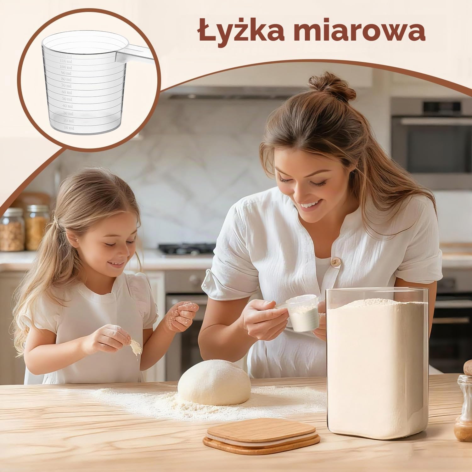 Thumbnail 6 de ComSaf szklany słoik 4,4 l z bambusową pokrywką i uszczelką silikonową