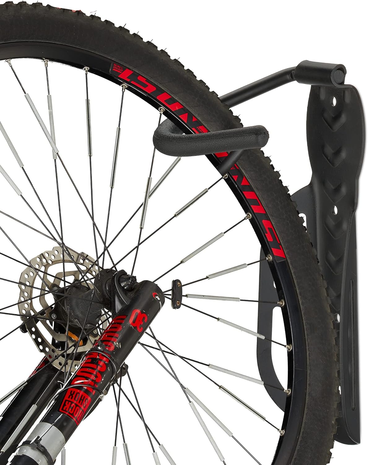 Detalle de Relaxdays support vélo mural en métal (lot de 6) pour suspendre jusqu’à 25 kg