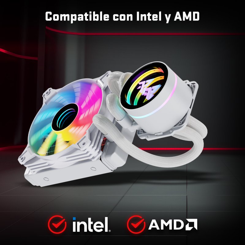 Detalle 2 de Tempest Liquid Cooler 120 ARGB Kit refrigeración líquida 120 mm