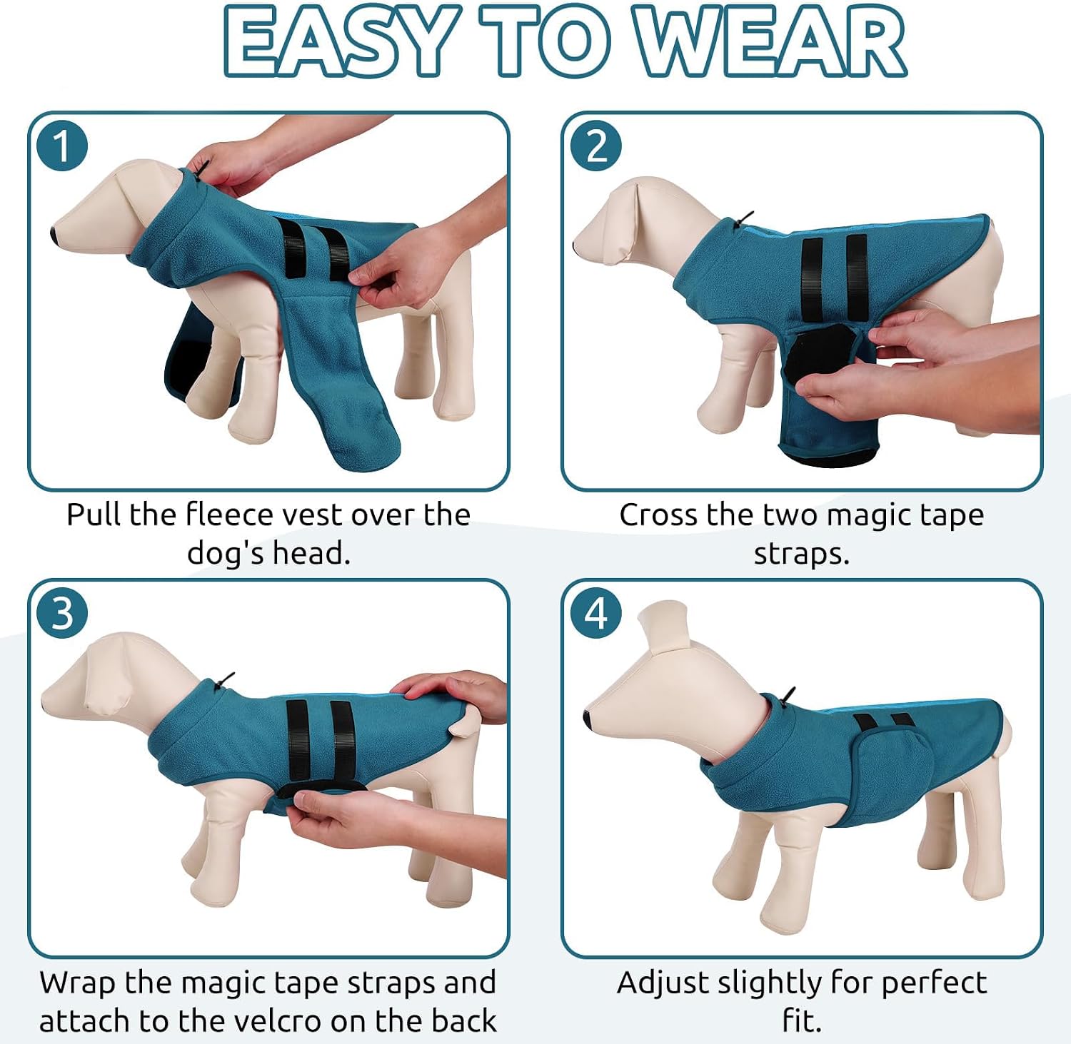 Detalle 2 de PUZAUKAL Hundepullover Fleece Weste XS