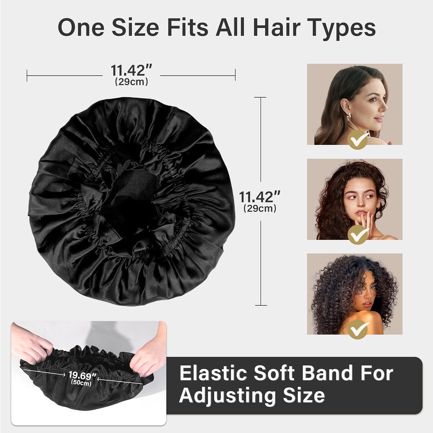 Thumbnail 5 de ZIMASILK Mulberry silk hair bonnet, 21–23 in