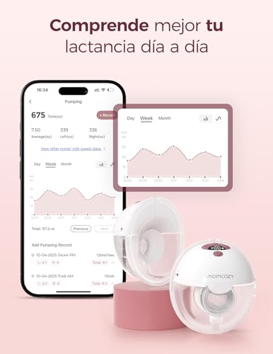 Thumbnail 2 de Momcozy M5: Sacaleches Eléctrico Manos Libres con App, 3 Modos y Brida 24 mm