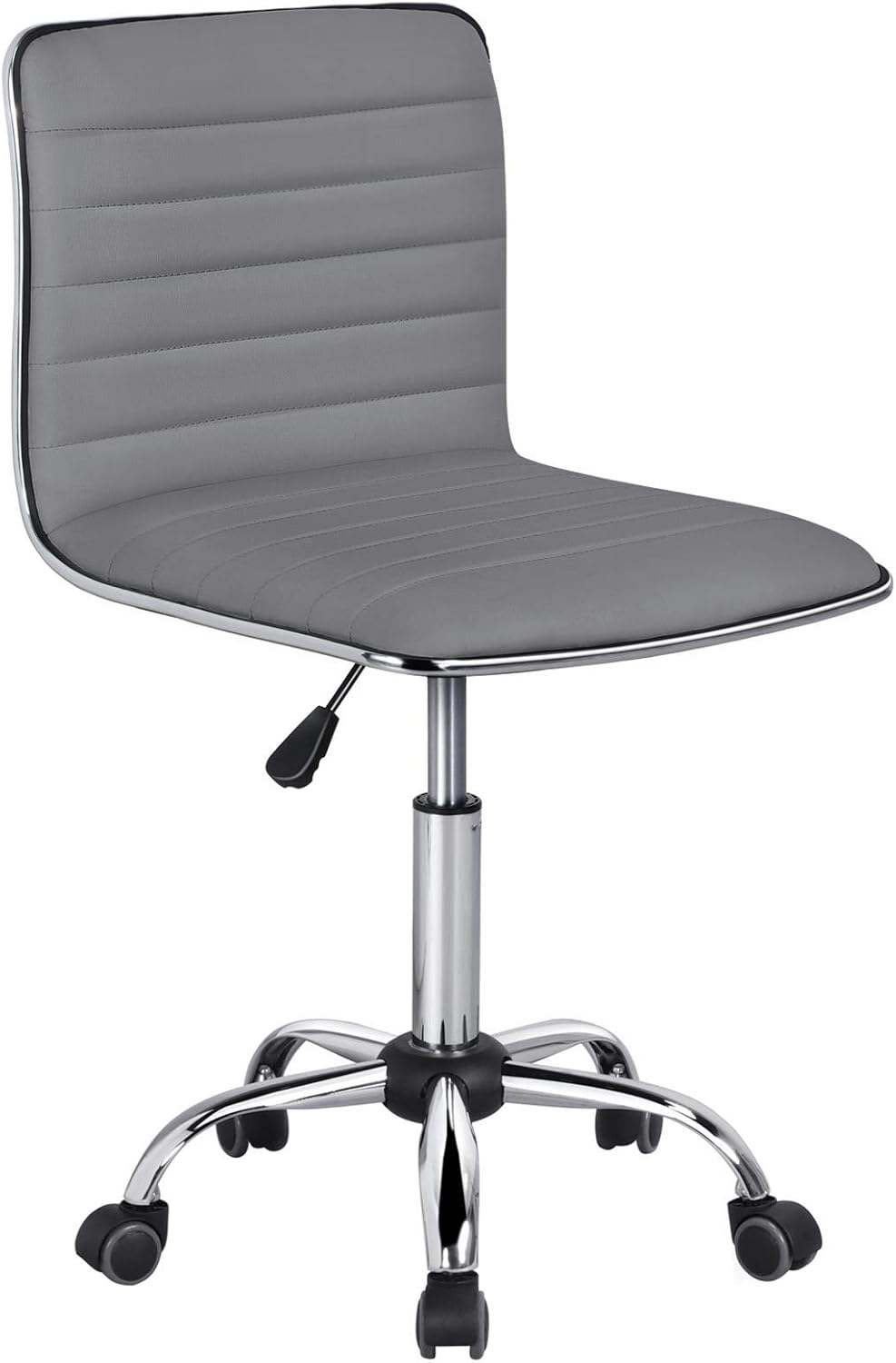 Detalle de Yaheetech Vanity Desk Chair, PU Leather