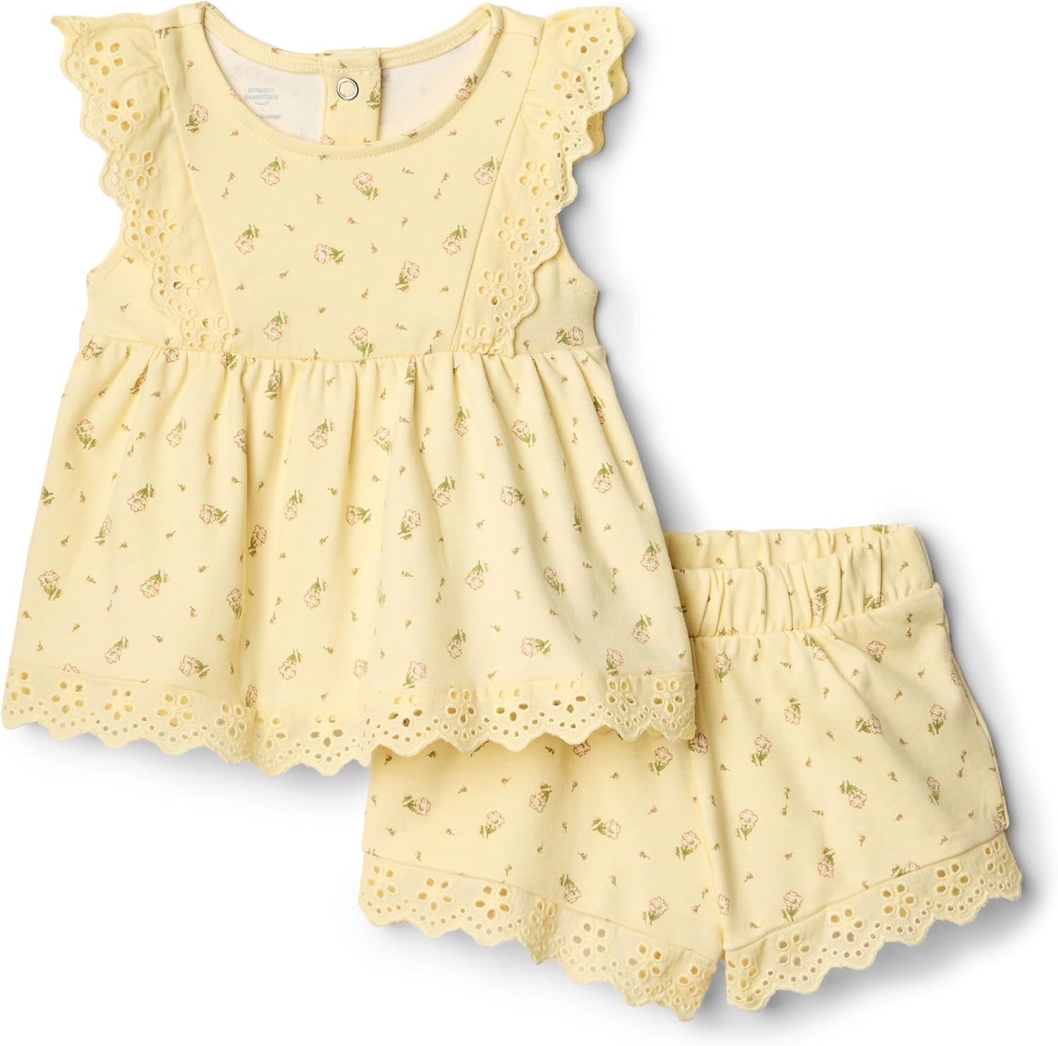 Detalle de Amazon Essentials x Sofia Grainge completino neonata e bambina con occhielli: comfort e stile senza sforzo